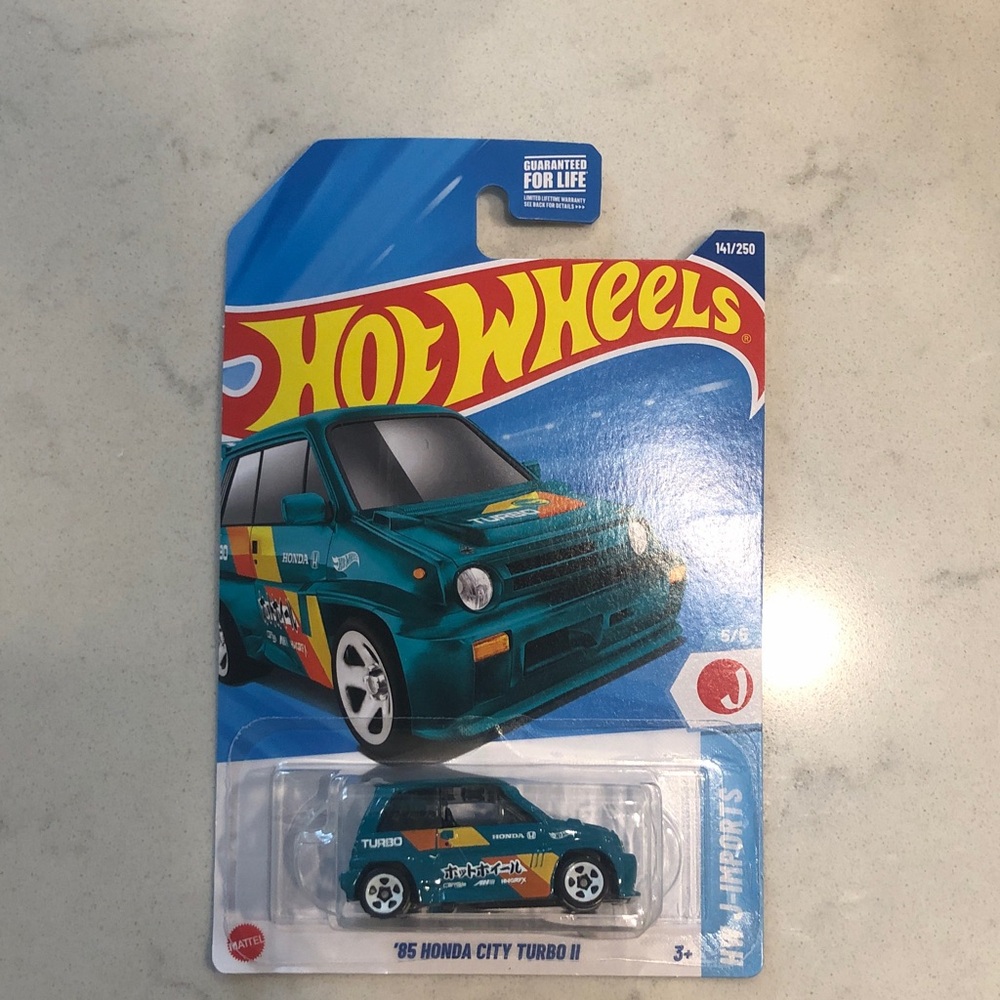 '85 Honda City Turbo II Toy Car - Blue